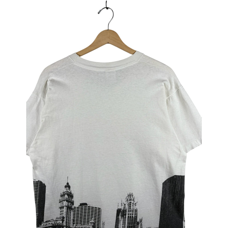 Vintage Chicago Bulls Graphic Print NBA T-Shirt