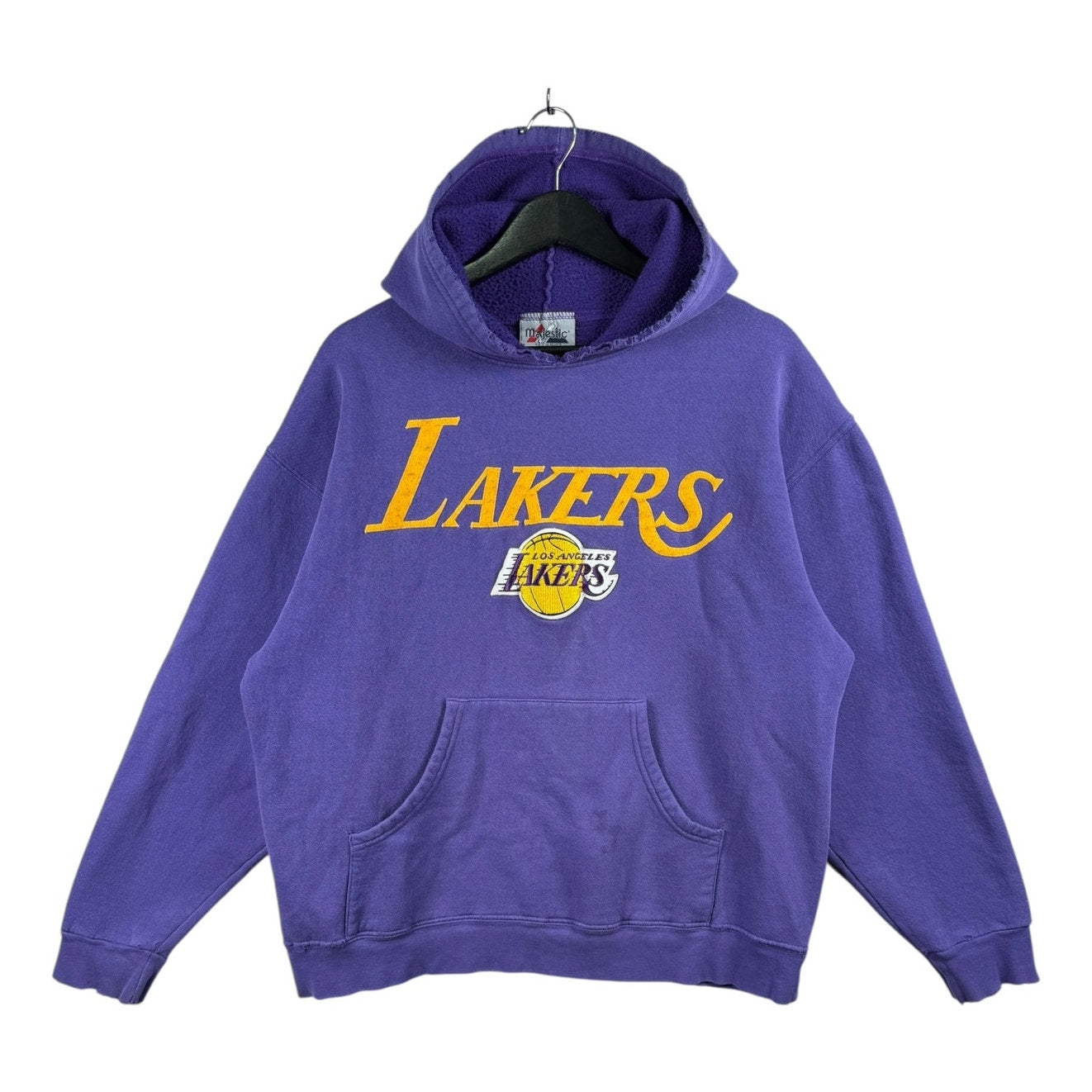 Vintage Majestic Embroidered Lakers NBA Pullover Hoodie