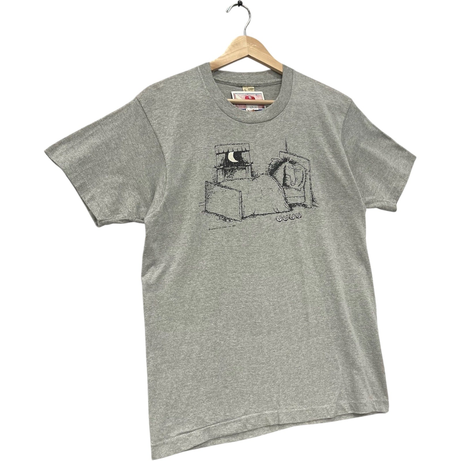 Vintage Jared D Lee Studio Sleeping Horse Cartoon Tee 80s