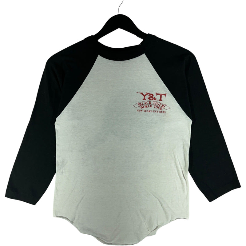 Vintage Y & T Black Tiger World Tour Raglan Long Sleeve 1982