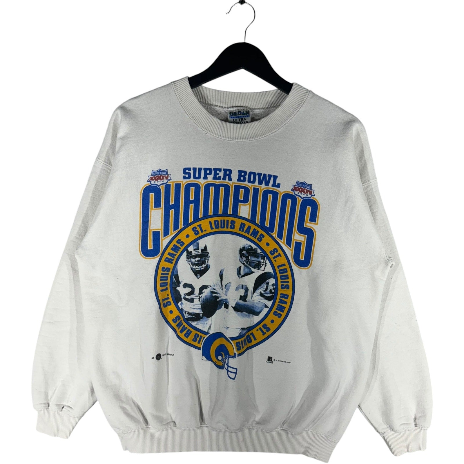 Vintage NFL St. Louis Rams Super Bowl 34 Champions Crewneck