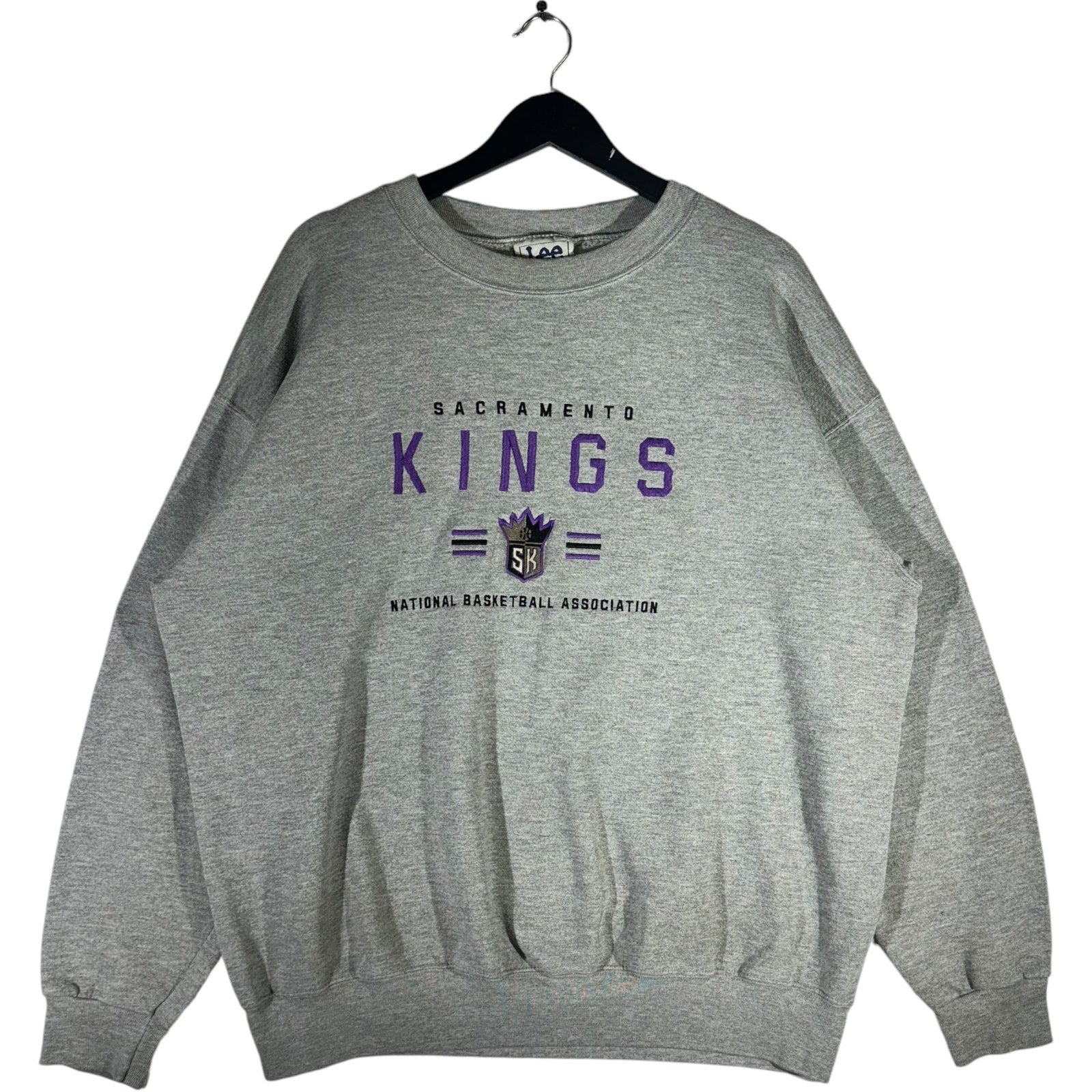 Vintage Sacramento Kings NBA Spellout Crewneck 90s