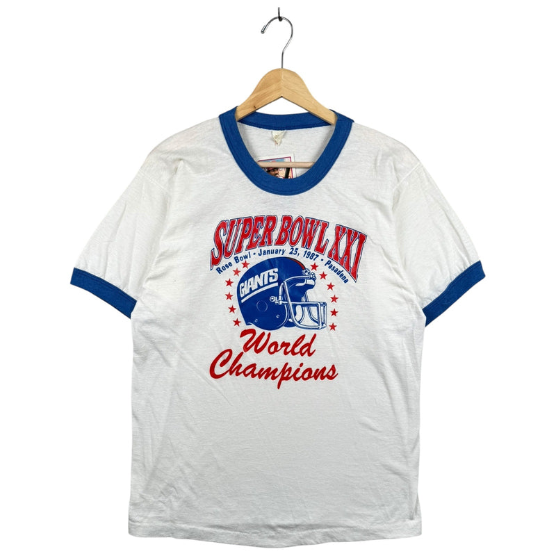 Vintage NFL Super Bowl XXI Giants World Champion T-Shirt