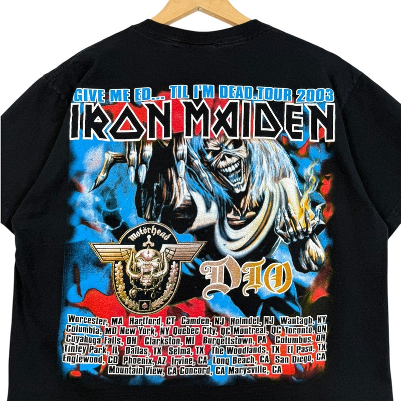 Vintage Iron Maiden "Give Me Ed" Tour Graphic T-Shirt 2003