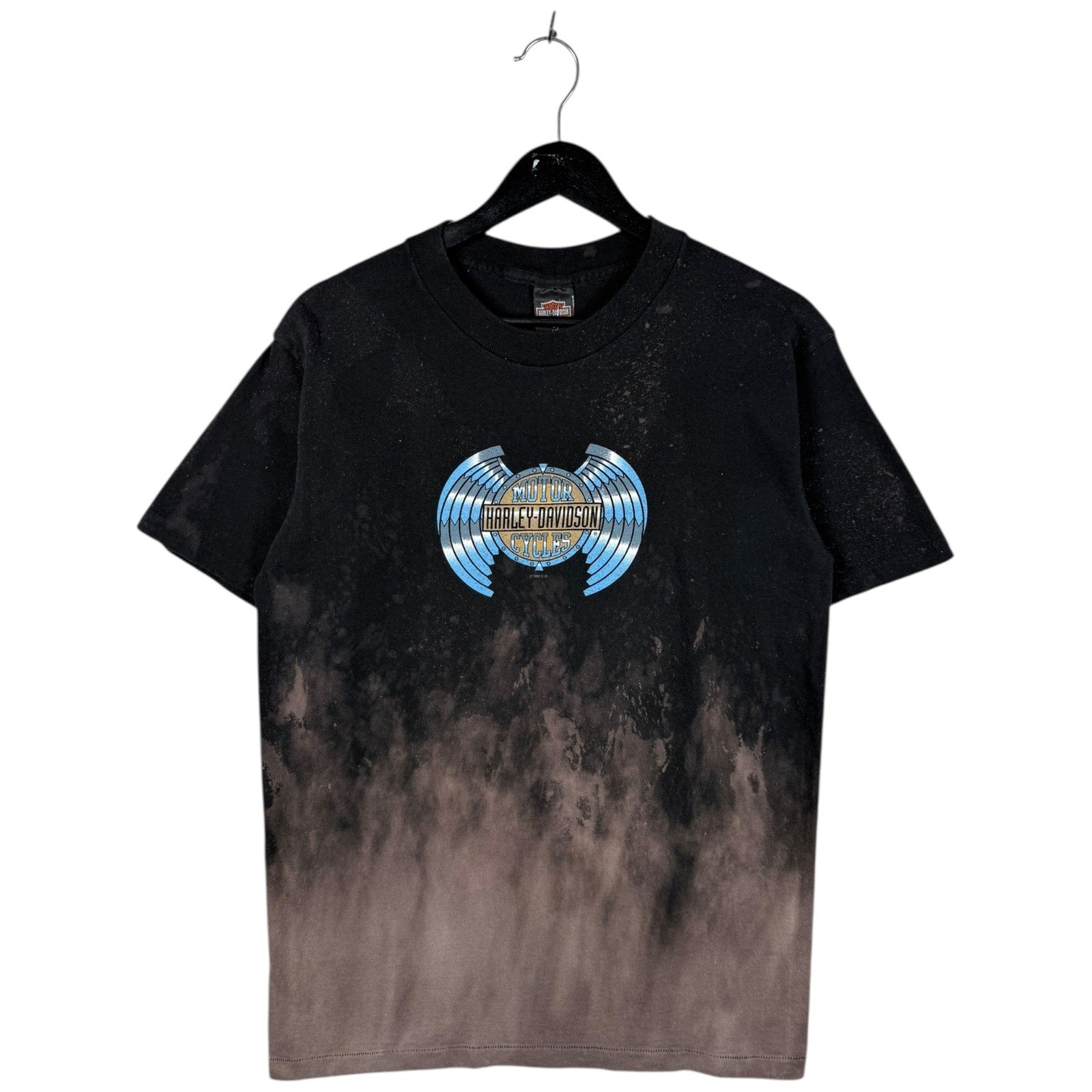 Vintage Harley Davidson Blue Wings Tie Dye T-Shirt