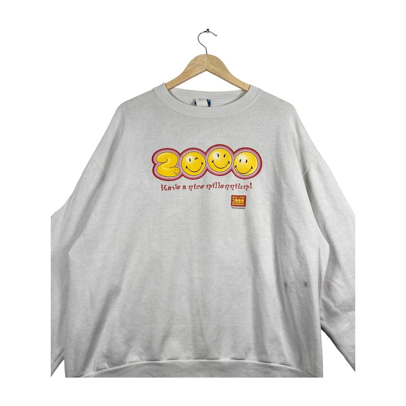 Vintage Smiley 2000 Y2K MillenniumSweatshirt