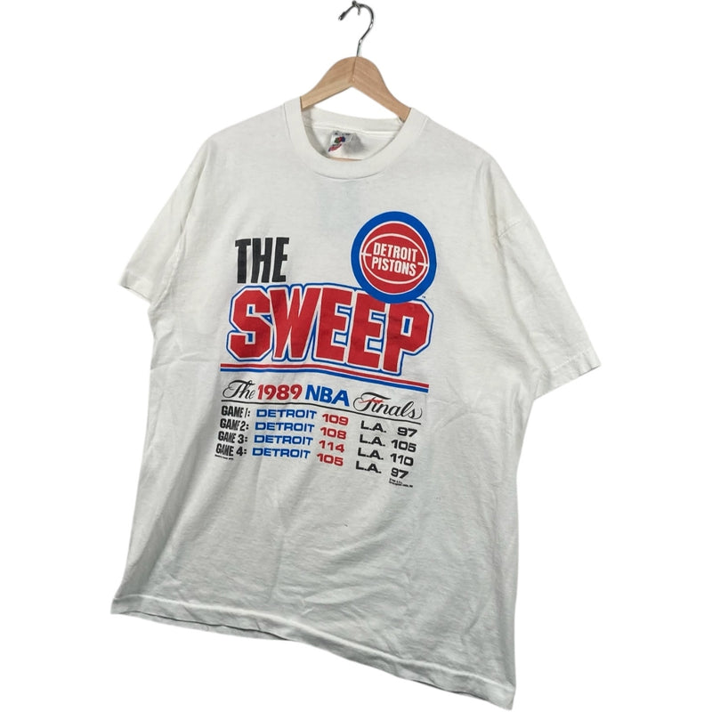 Vintage Detroit Pistons NBA Finals Sweep Tee 1989
