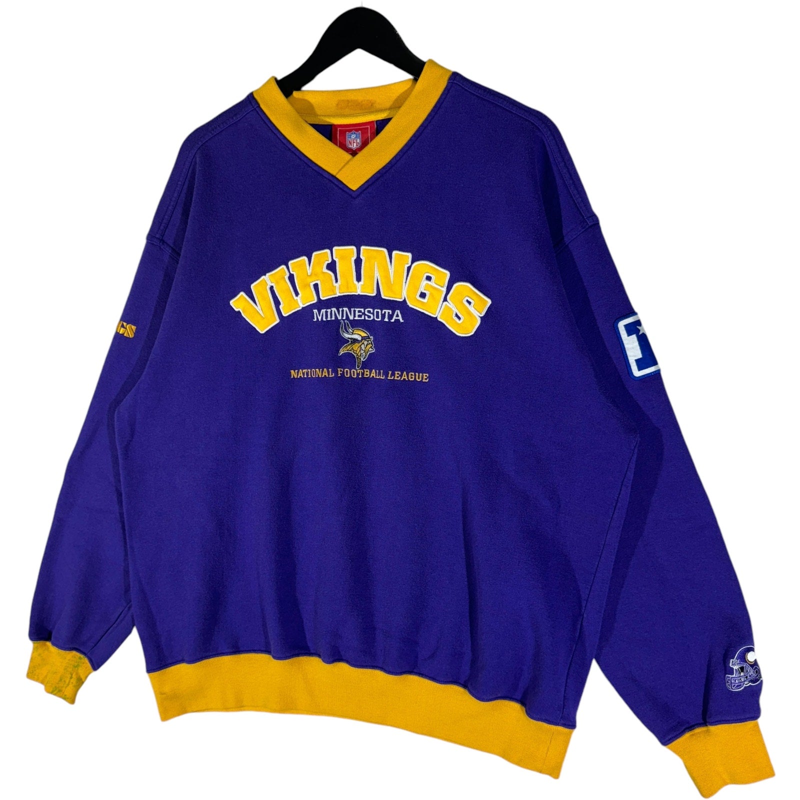 Vintage NFL Minnesota Vikings V Neck Sweatshirt