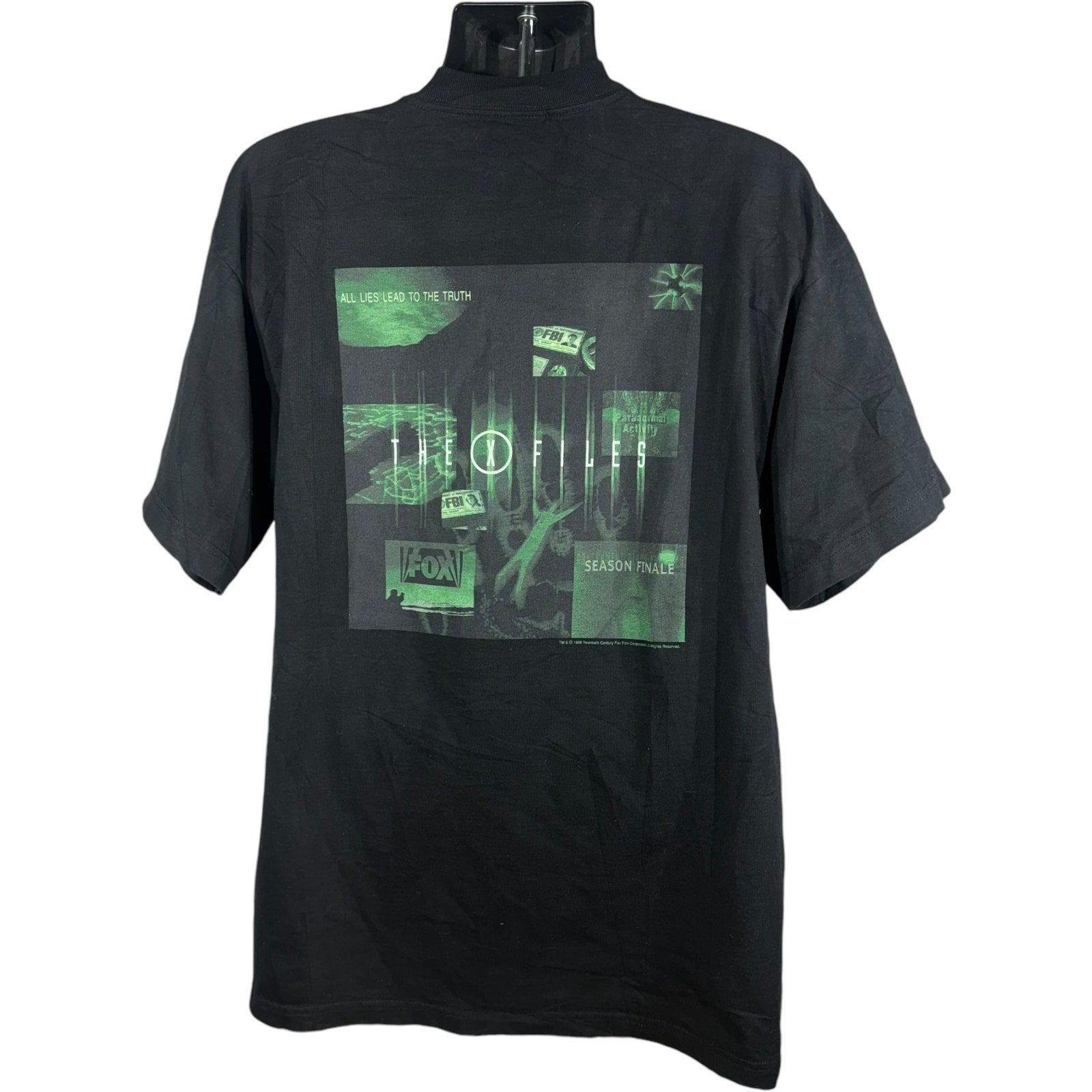 Vintage X-Files Season Finale TV Show Promo Tee 1998