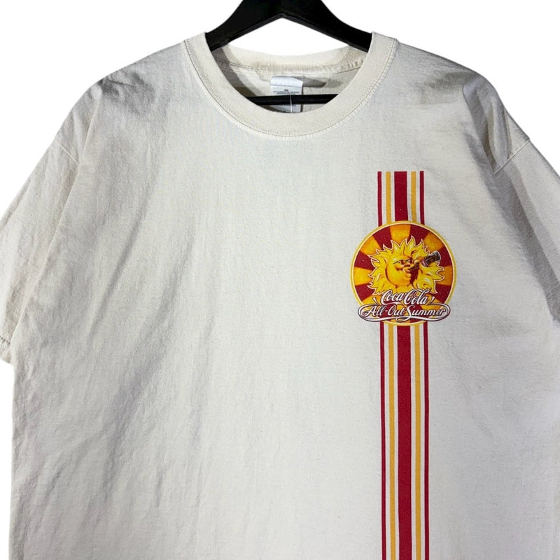 Vintage Coca-Cola Racing Stripe Graphic T-Shirt