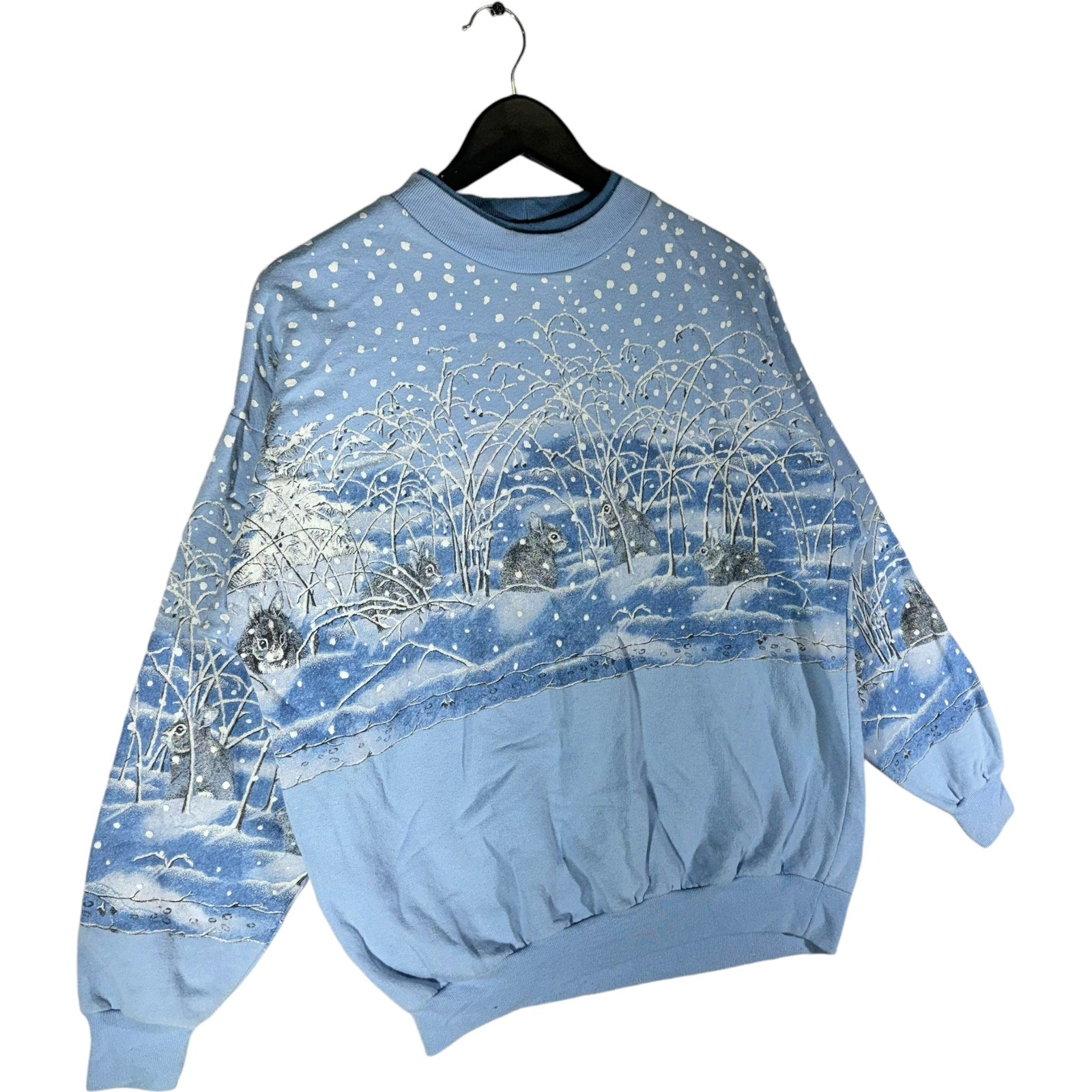 Vintage Winter Nature AOP Crewneck