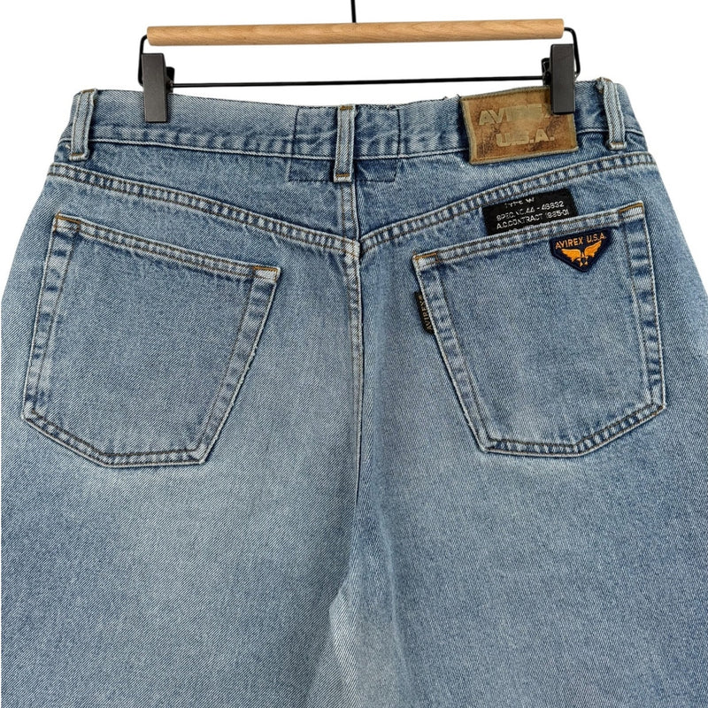 Vintage Avirex USA Denim Shorts 36