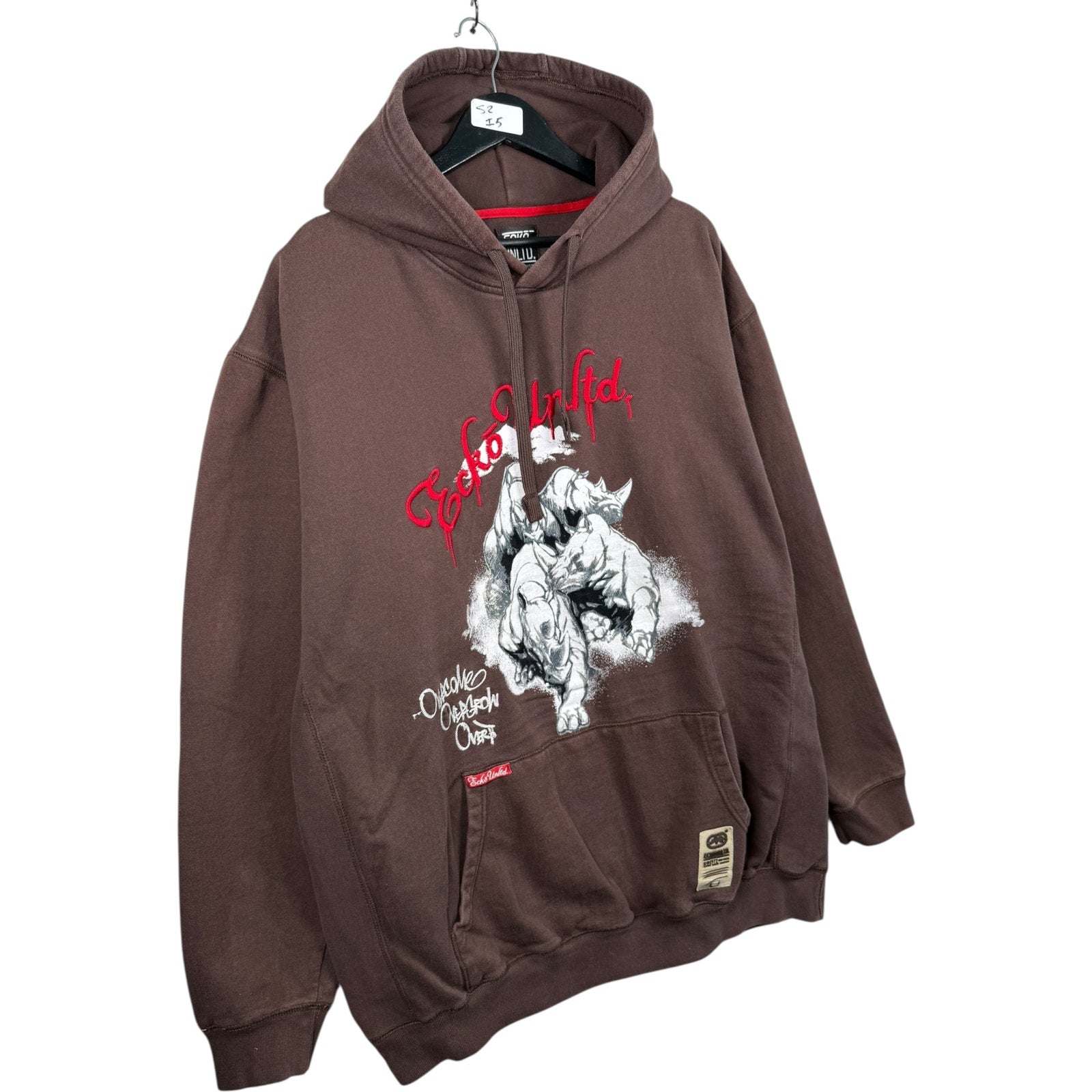 Vintage Ecko Unltd Rhino Graphic Pullover Hoodie