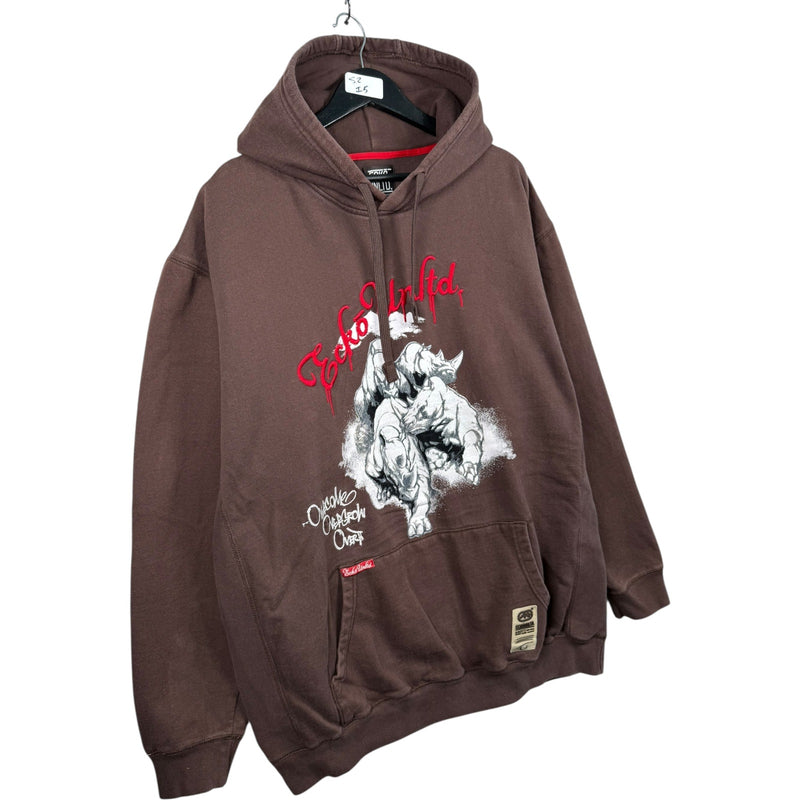 Vintage Ecko Unltd Rhino Graphic Pullover Hoodie