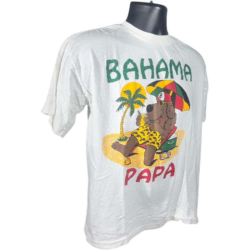 Vintage Beach Dog "Bahama Papa" Souvenir Tee