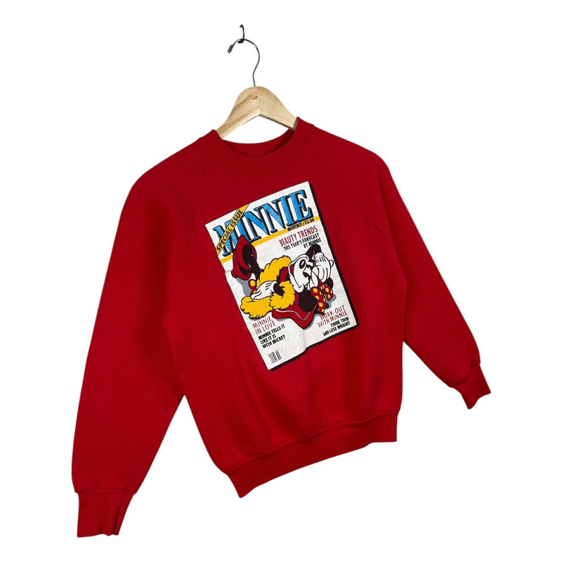 Vintage Mickey & Co Minnie Mouse Magazine Women's Crewneck