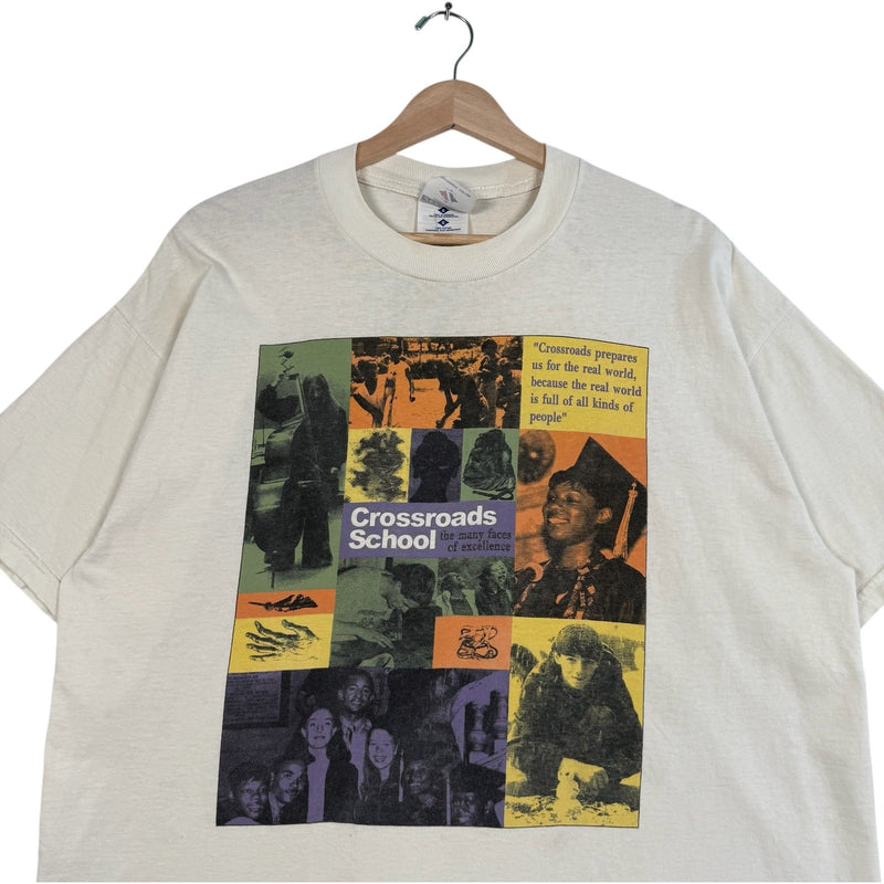 Vintage Crossroads School "The Many Faces of Excellence" Tee