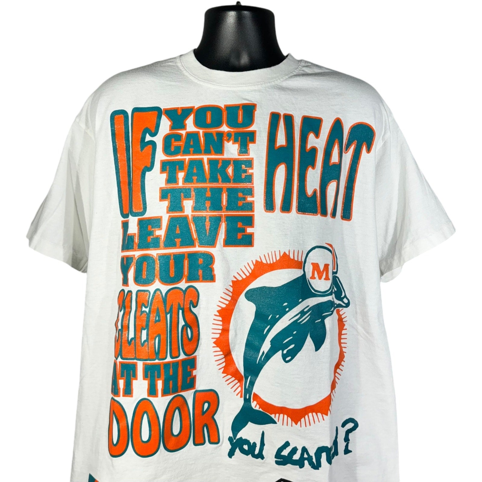 Vintage Pro Player "You Scared?" Miami Dolphins NFL Tee