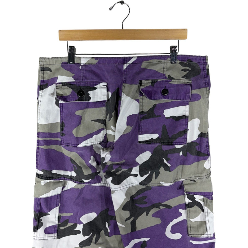 Vintage Roth Co Purple Camo Cargo Pants Men's 38x30