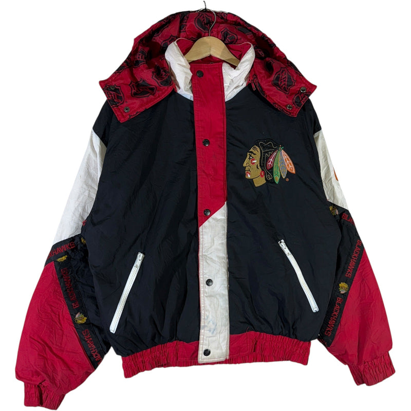 Vintage Chicago Blackhawks Pro Player Puffer Jacket