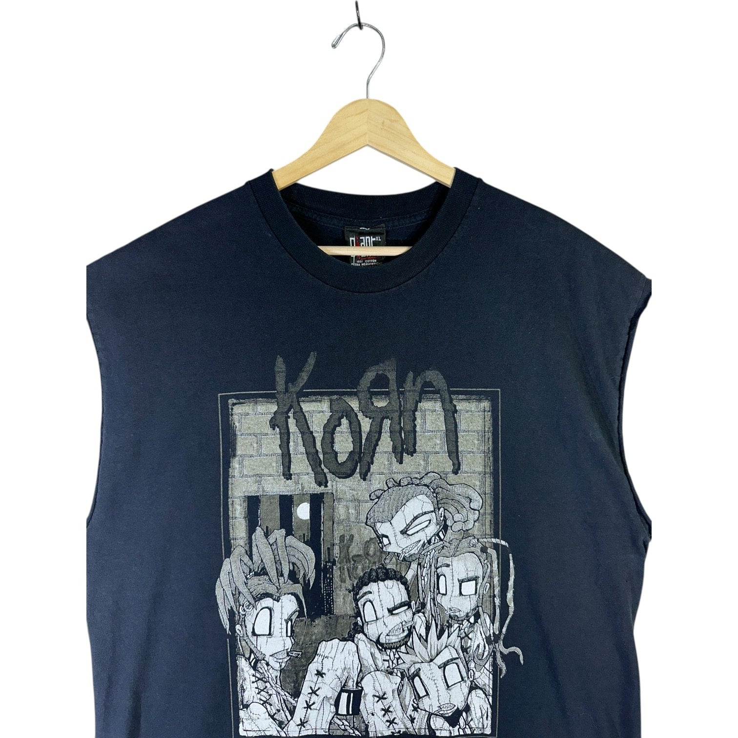 Vintage Korn Cartoon Muscle Tee Tank Top