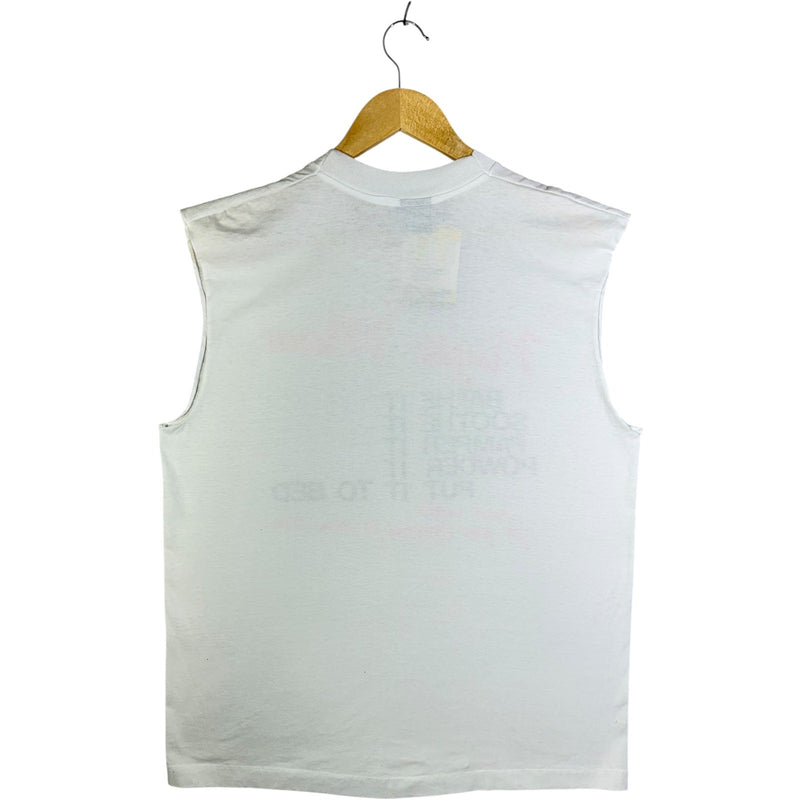 Vintage Night Menu Muscle Sleeve Tank Top