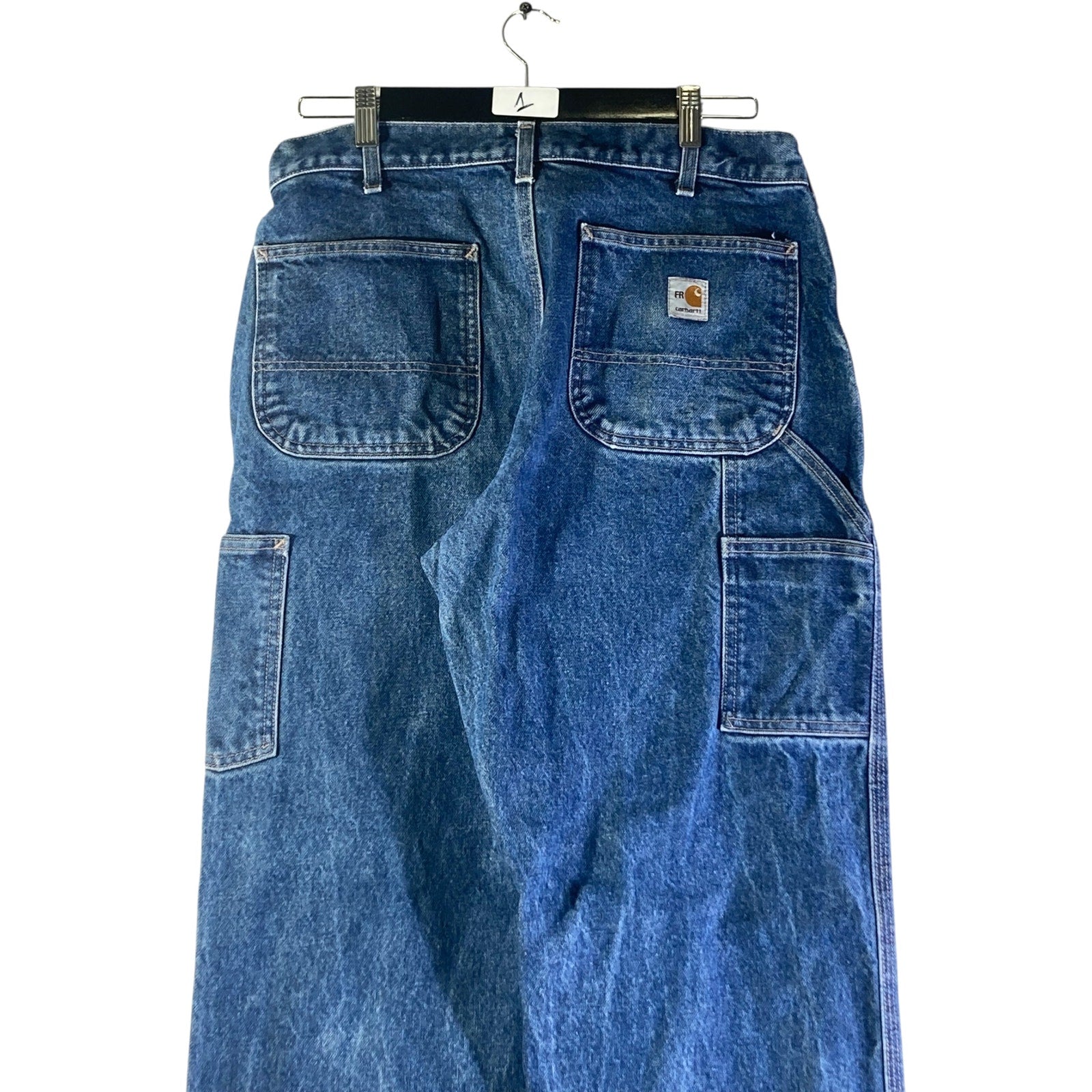 Vintage Carhartt Flame Resistant Carpenter Denim Jeans 34x32