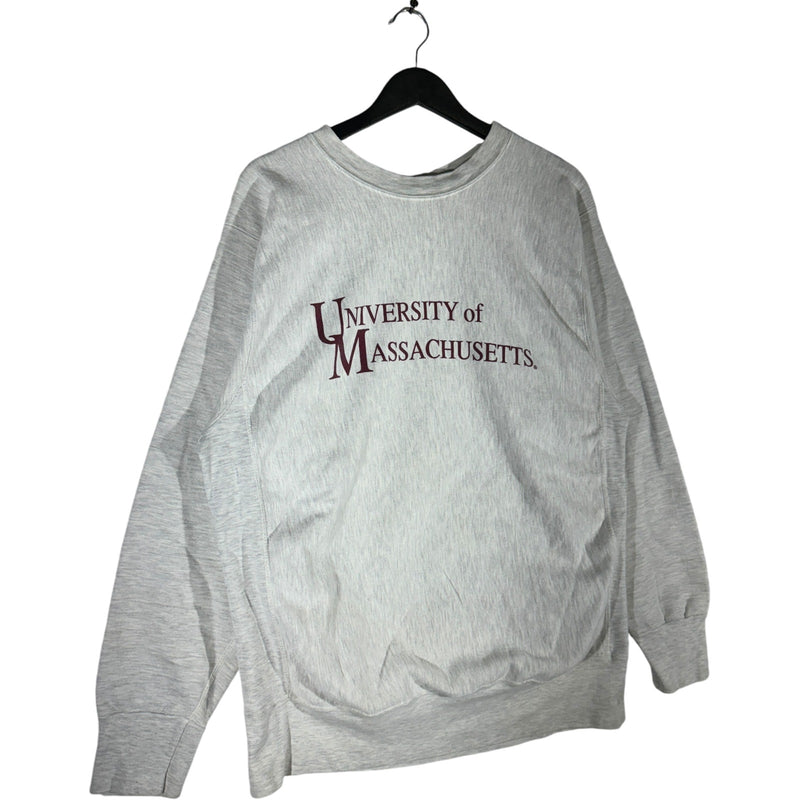 Vintage University Of Massachusetts Spellout Crewneck 90s