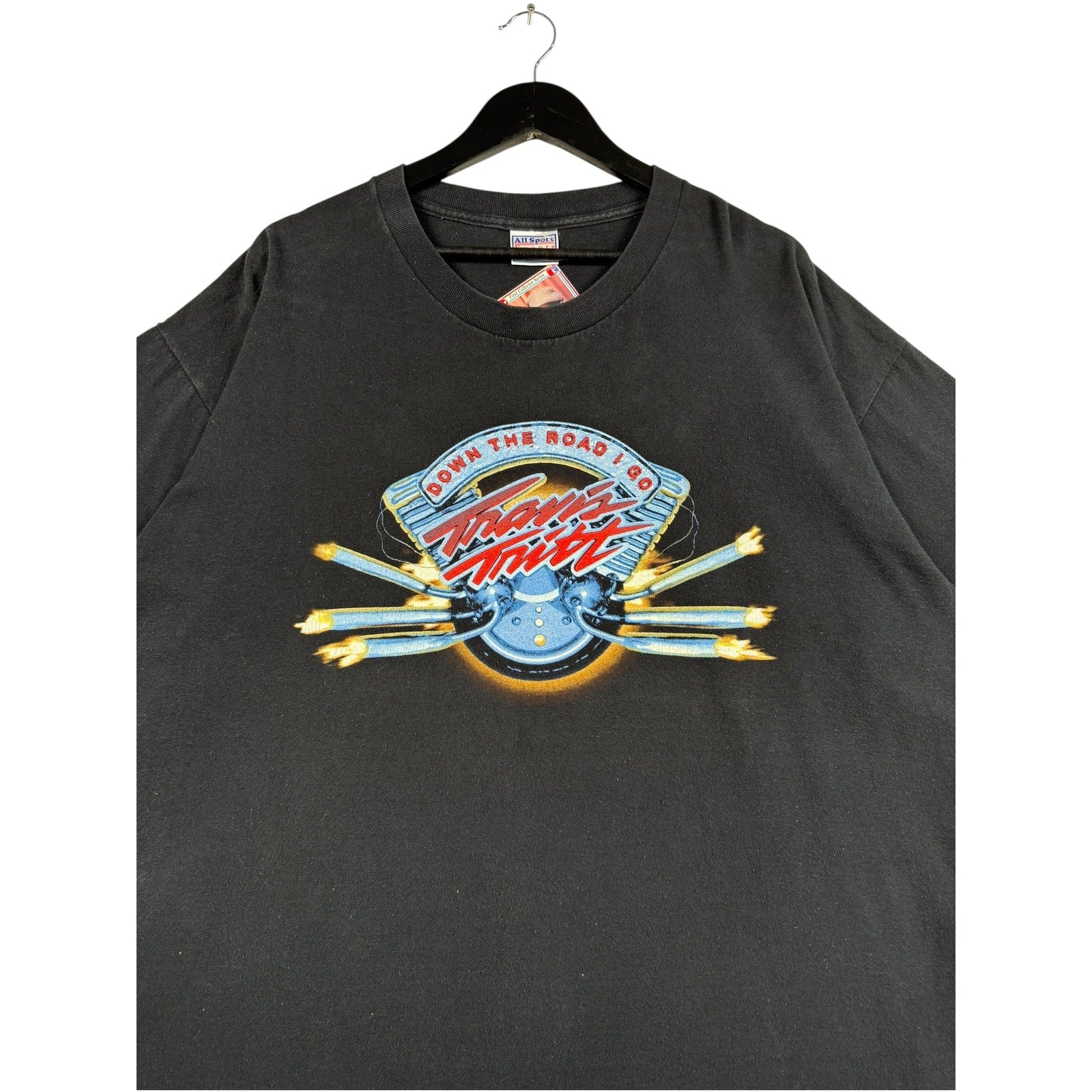 Vintage Travis Tritt Down The Road I Go Tour T-Shirt