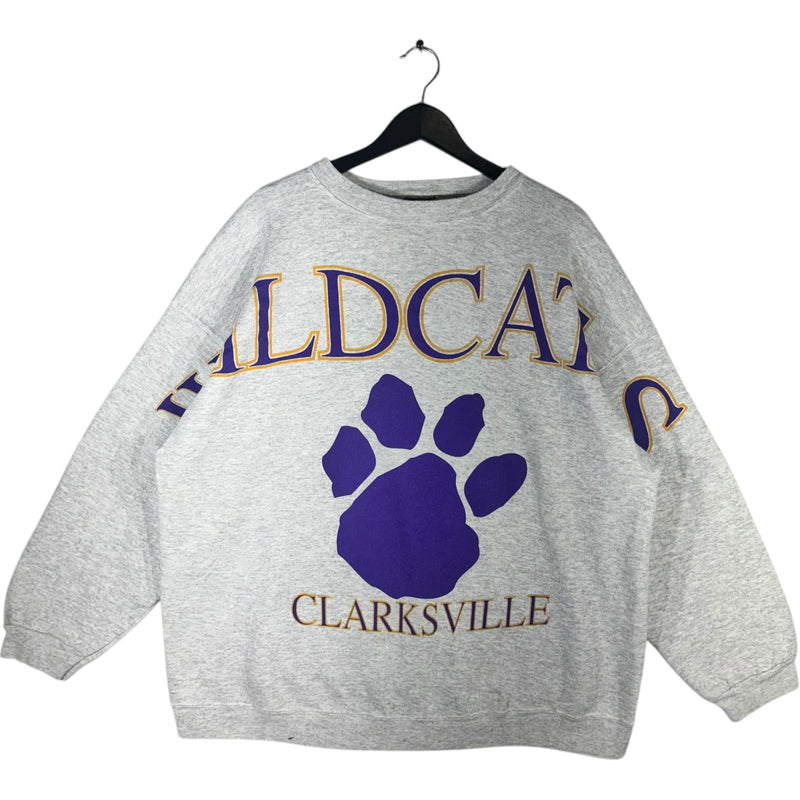 Vintage Clarksville Wildcats Spellout Logo Crewneck