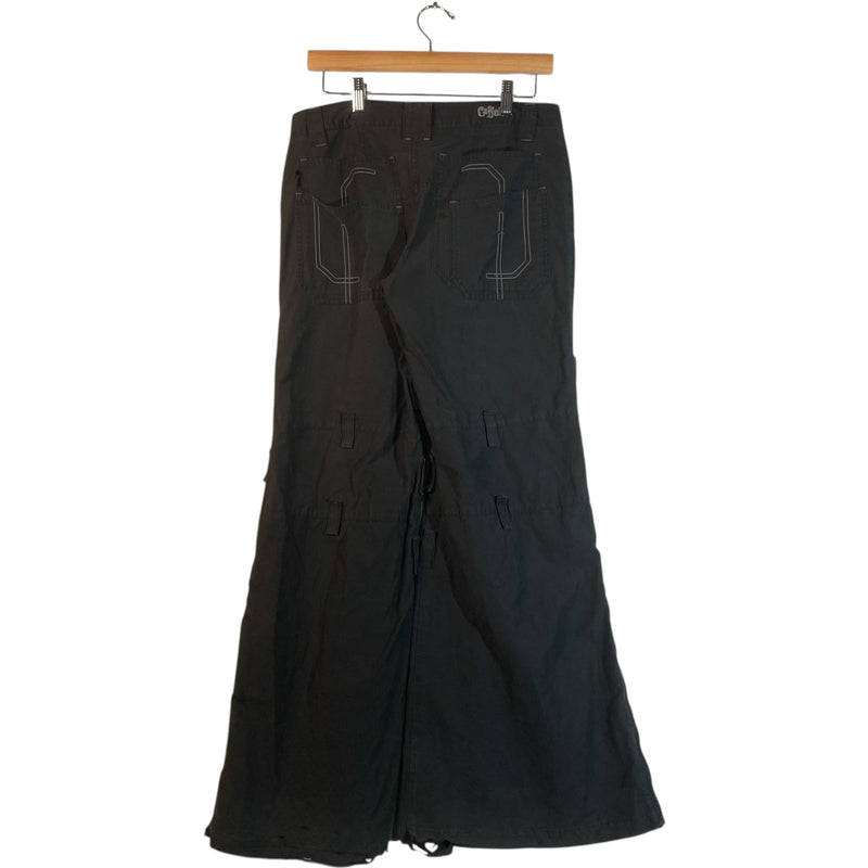 Vintage Caffeins Side Zip Wide Leg Rave Pants 31x32