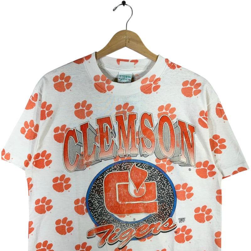 Vintage Clemson Tigers University AOP Tee