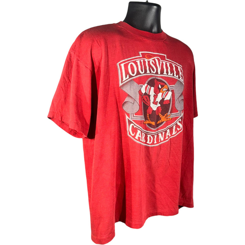 Vintage University Of Louisville Cardinals Mascot Tee