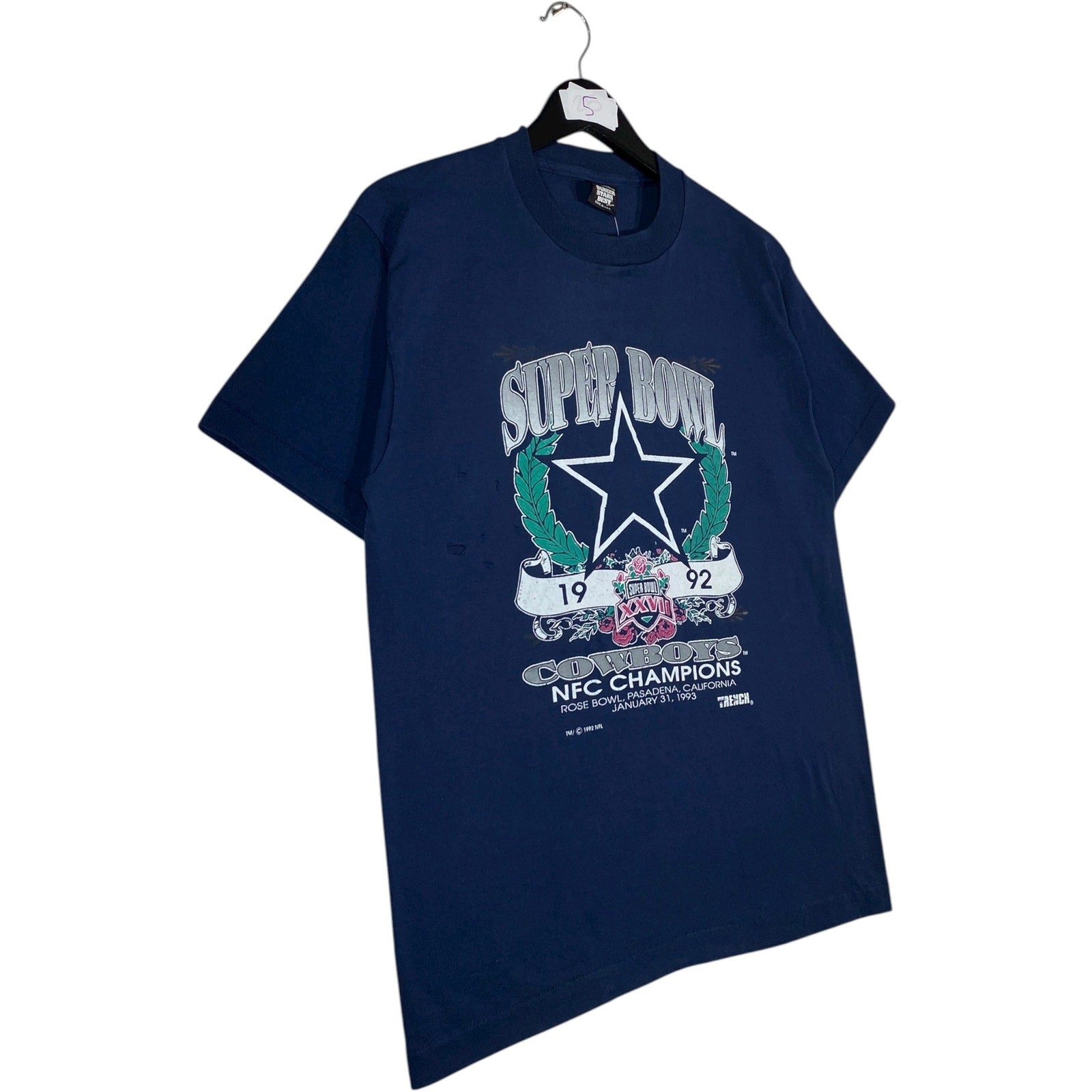 Vintage Super Bowl XXVII Cowboys NFL T-Shirt 1993