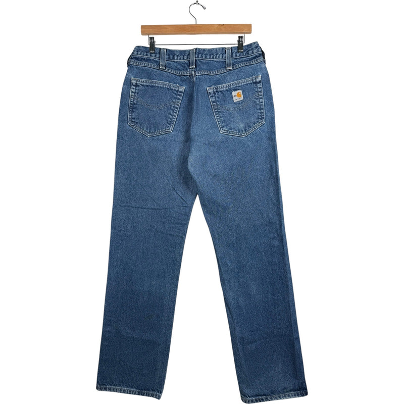Vintage Carhartt Relaxed Fit Straight Leg Denim Jeans 33x34