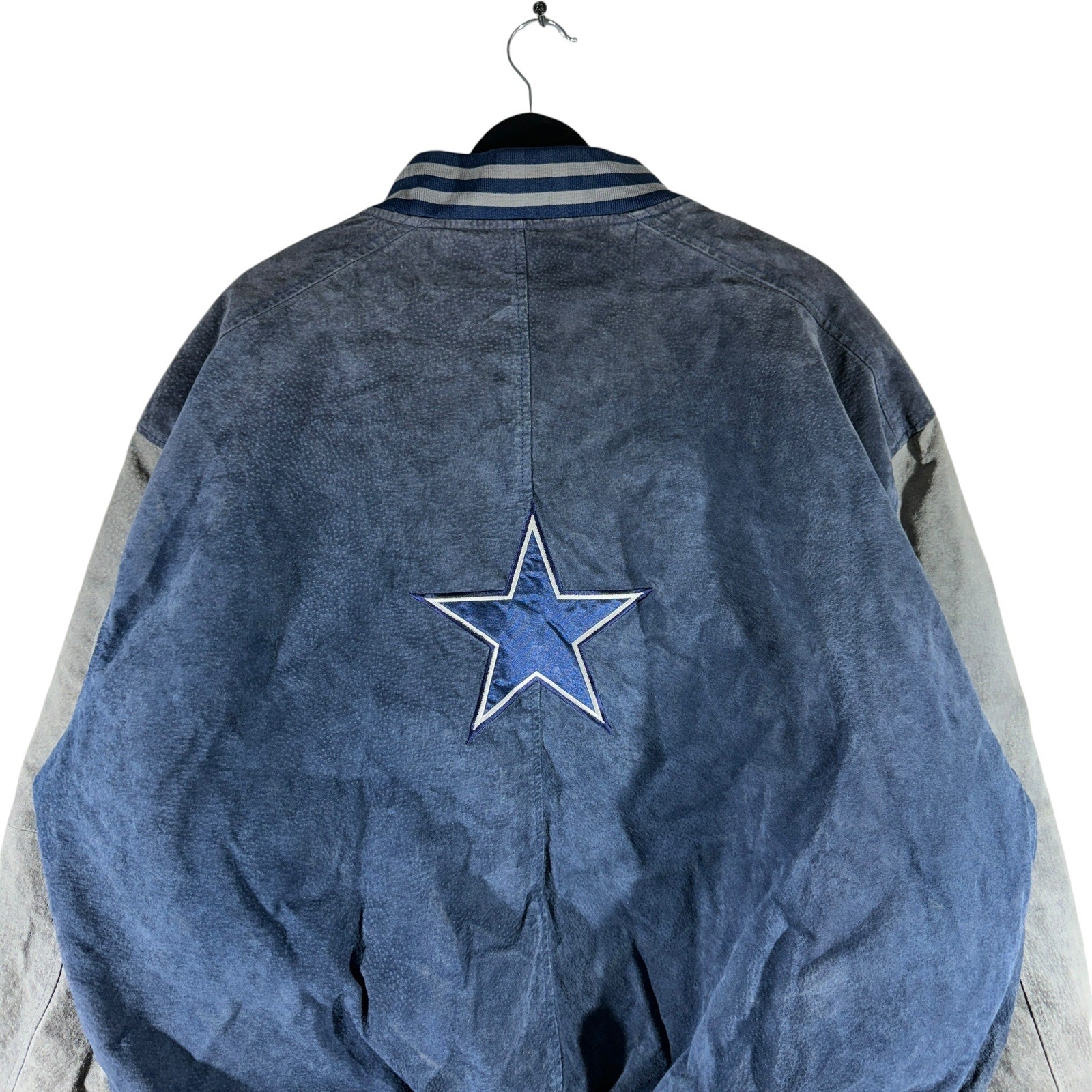 Vintage Pro Player Dallas Cowboys NFL Suede Bomber Jacket