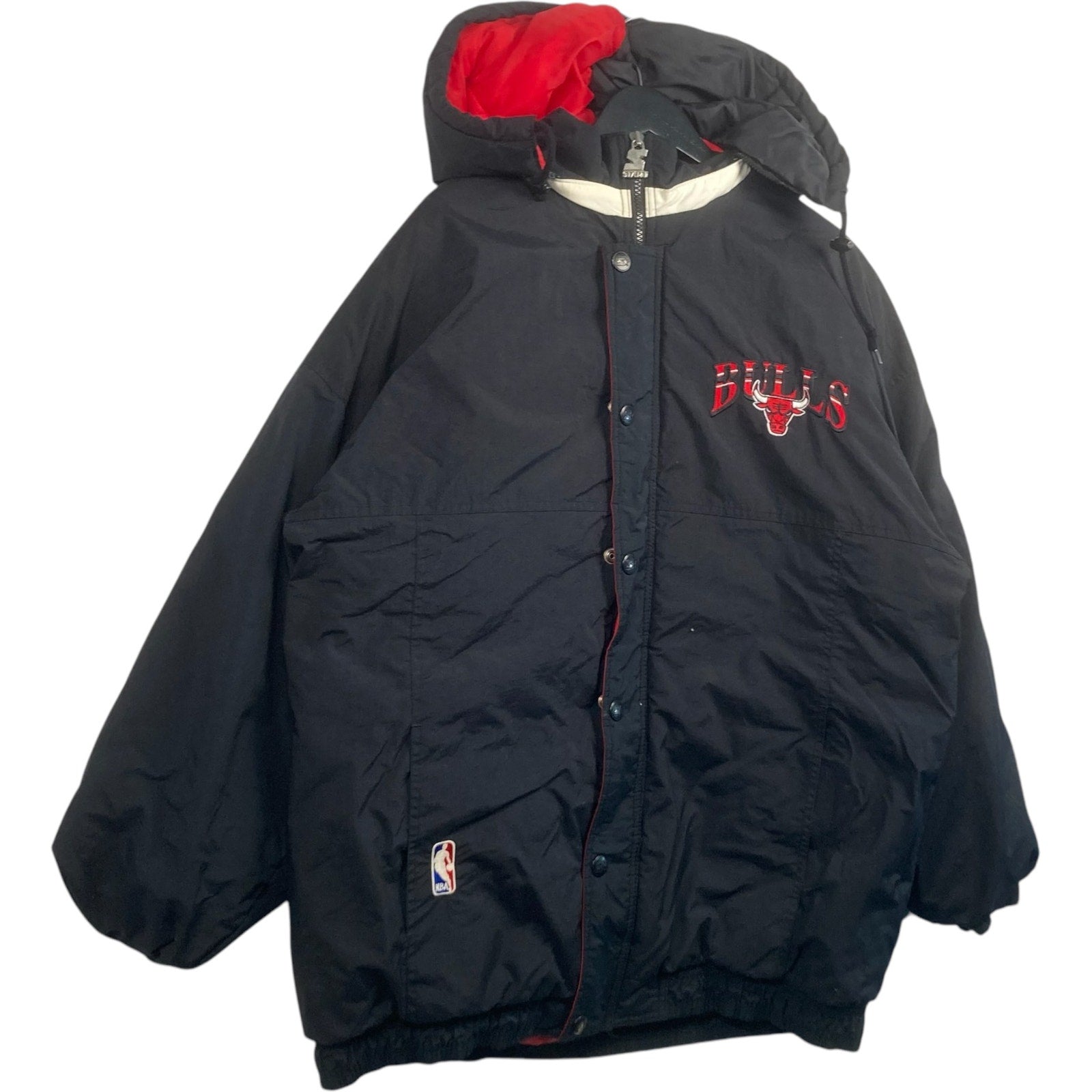 Vintage Starter Chicago Bulls Logo NBA Puffer Jacket