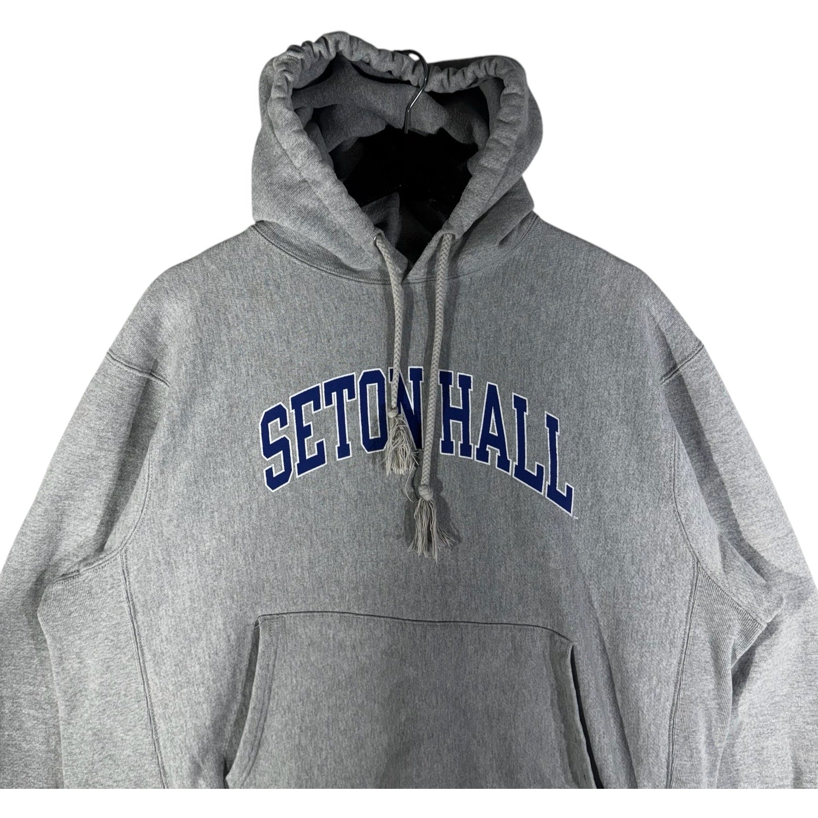 Vintage Champion Seton Hall University Spellout Hoodie