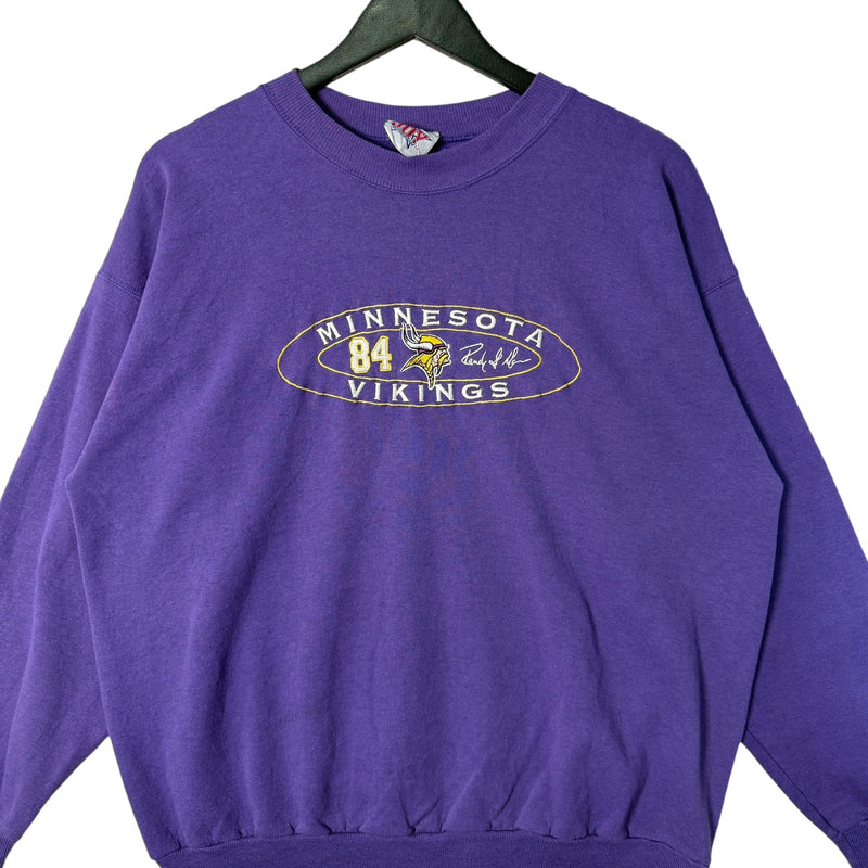 Vintage Minnesota Vikings #84 Randy Moss Crewneck