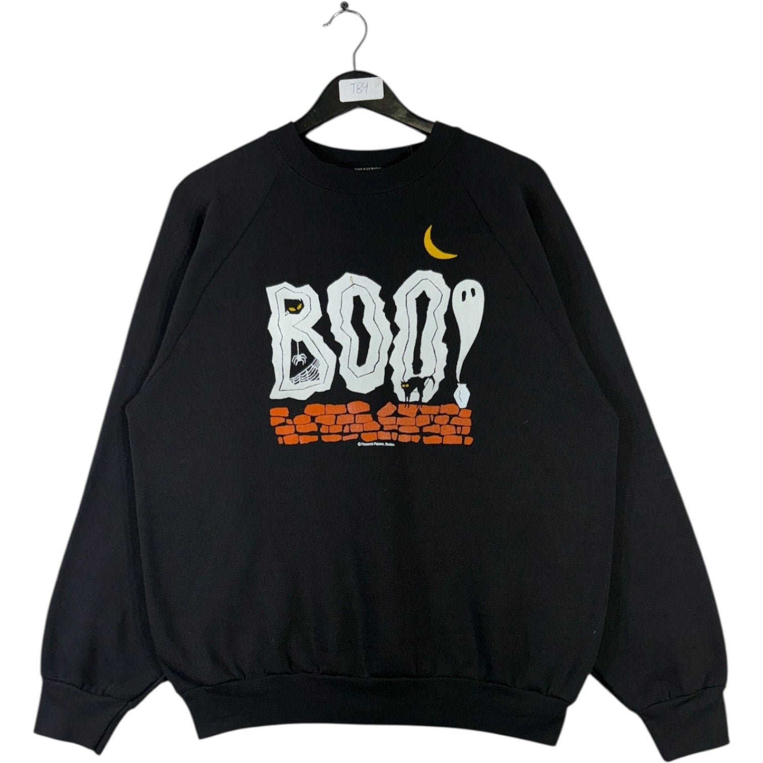 Vintage Boo Ghost Print Sweatshirt Crewneck