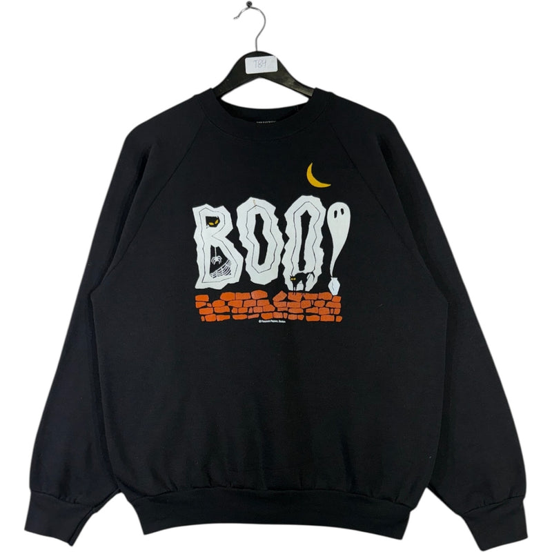 Vintage Boo Ghost Print Sweatshirt Crewneck