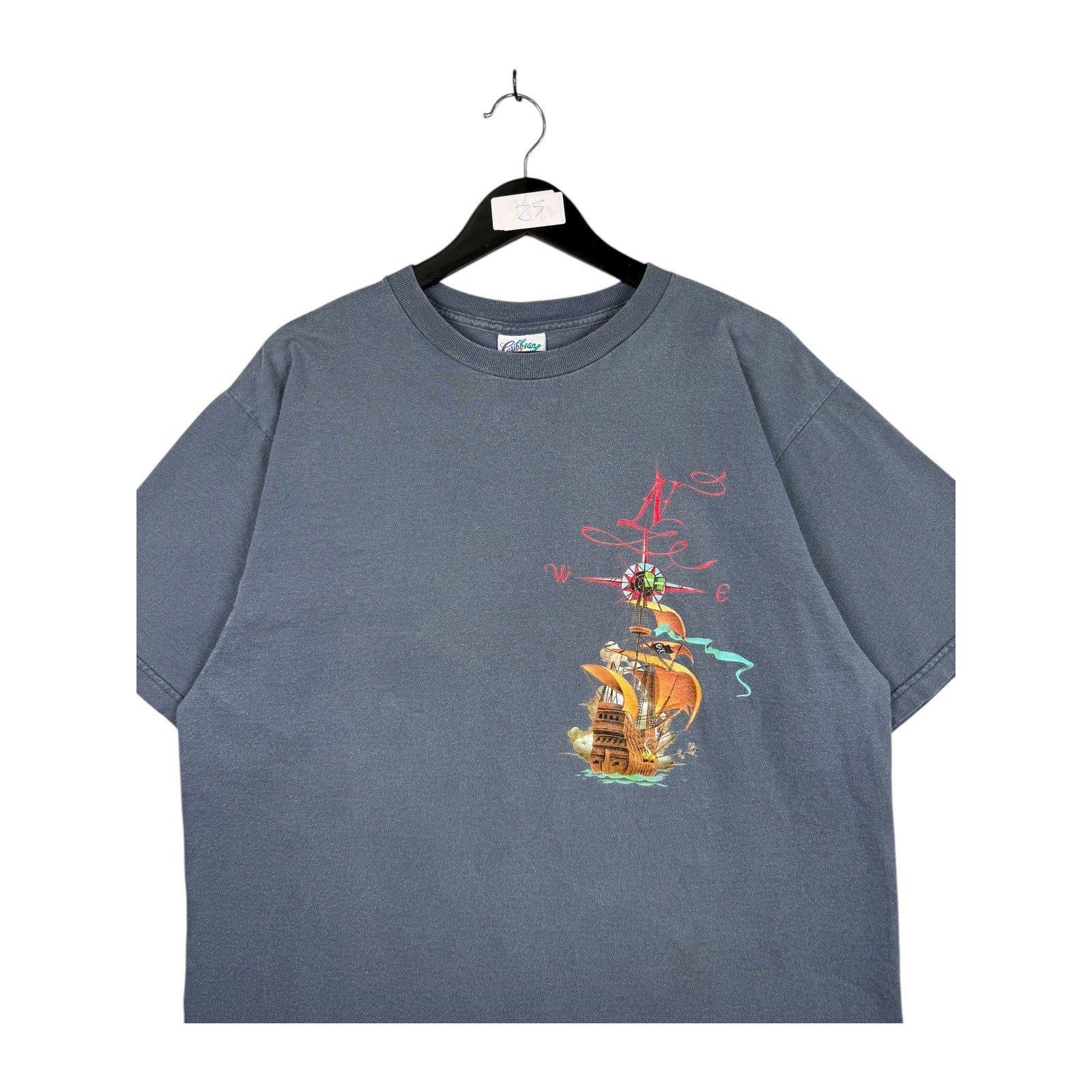 Vintage Margaritaville Key West Nautical Map T-Shirt