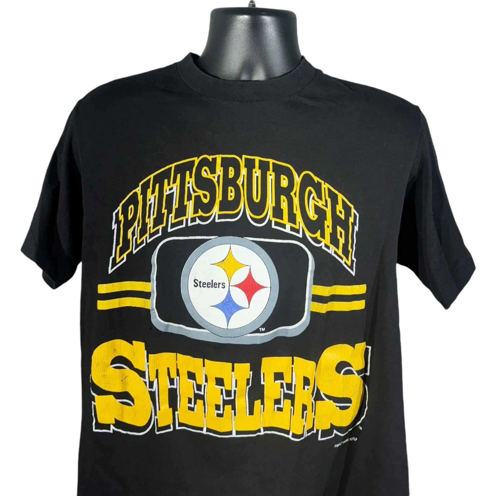 Vintage Pittsburgh Steelers Arch Spellout NFL Tee