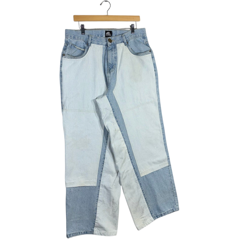 Vintage Cut & Sew Southpole Wide Leg Denim Jeans 34 x 32