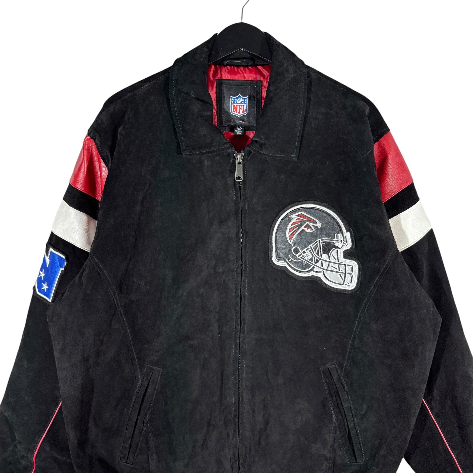 Vintage NFL Atlanta Falcons Suede Bomber Jacket