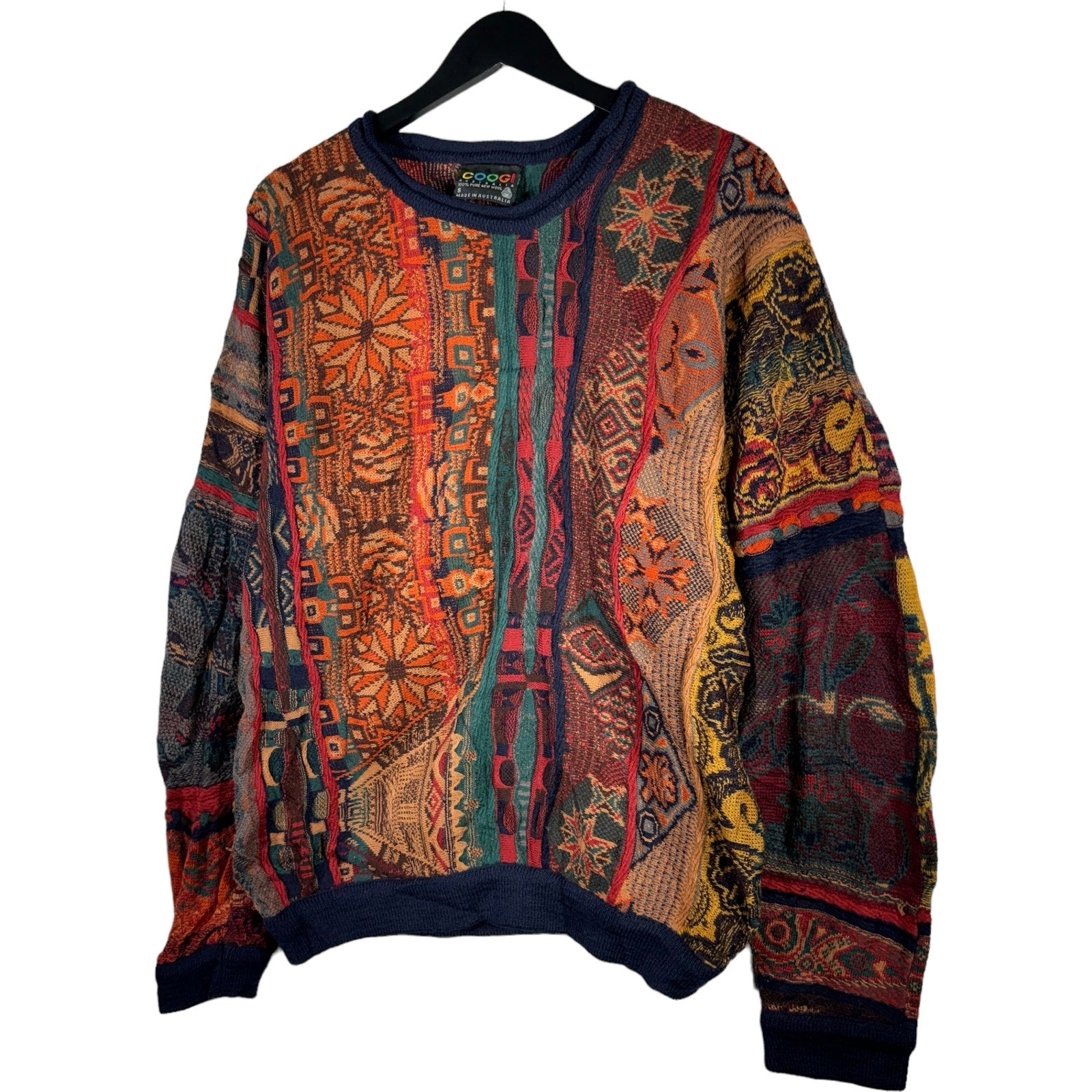 Vintage Coogi Geometric Pattern Sweater