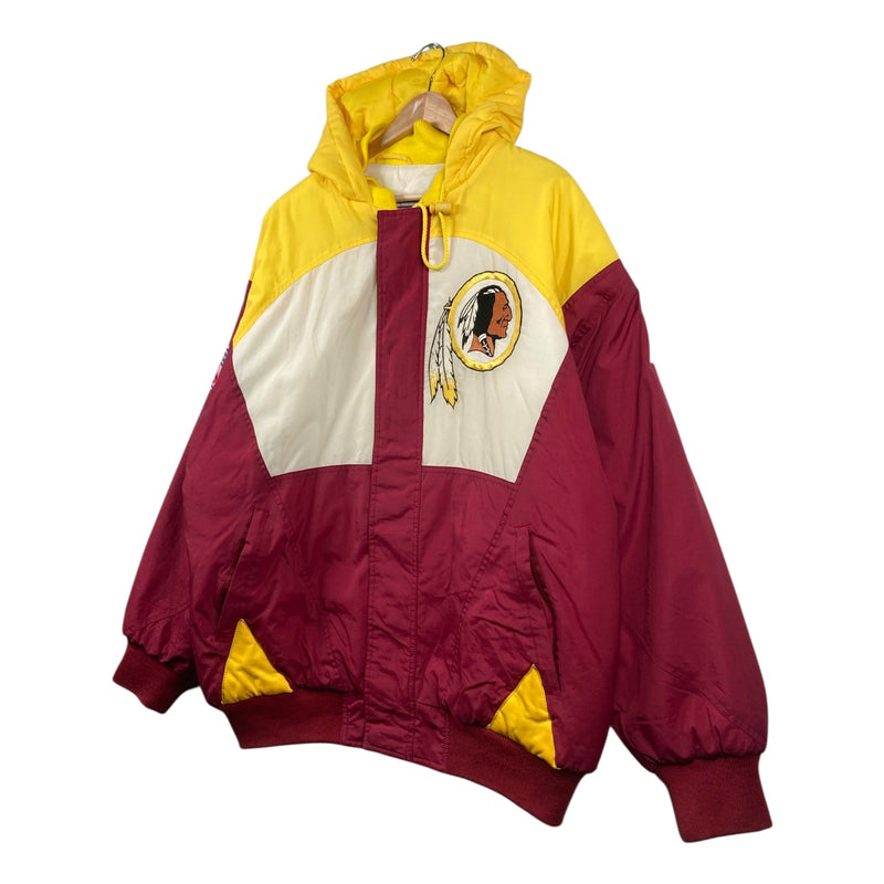 Vintage Washington Redskins Colorblock NFL Hooded Jacket