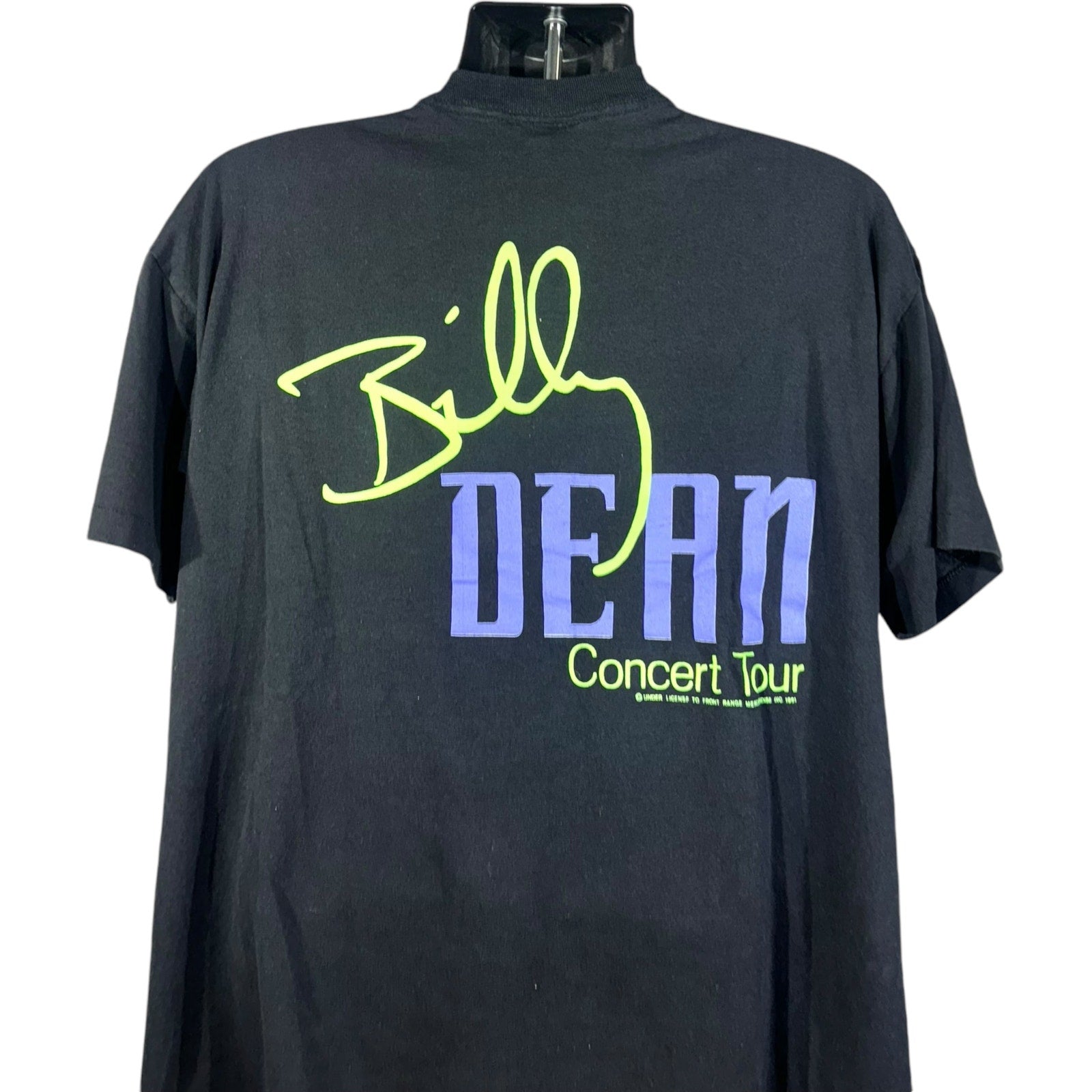 Vintage Billy Dean Concert Tour Autographed Band Tee 1991