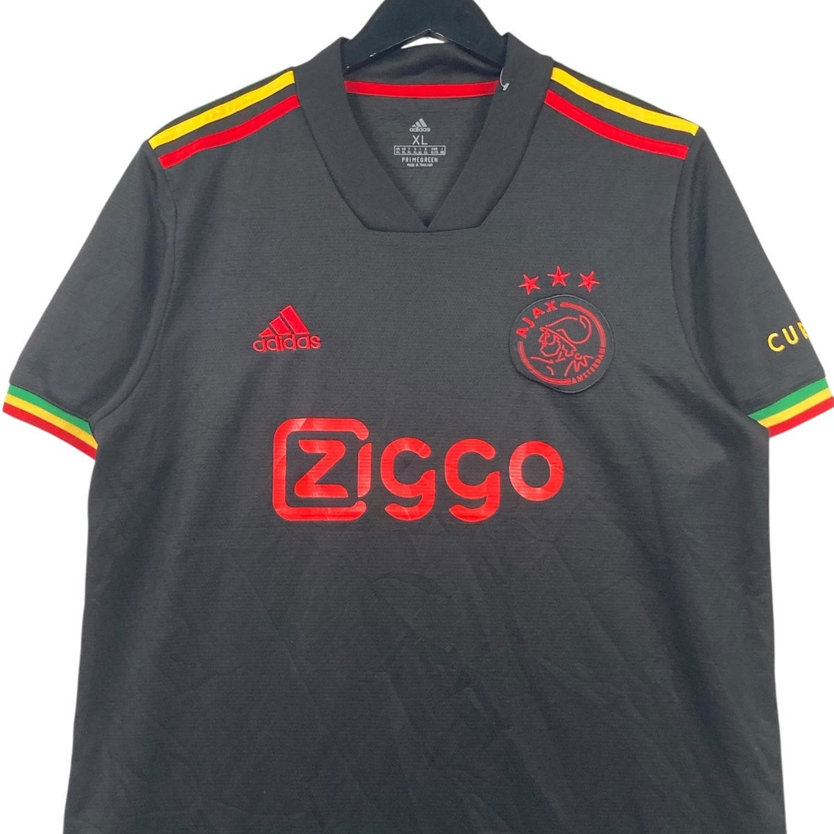 Vintage Adidas Ziggo Rasta Soccer Jersey