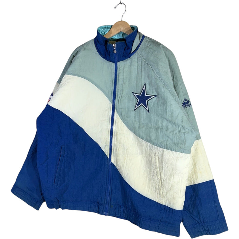 Vintage Dallas Cowboys Logo Spellout NFL Puffer Jacket